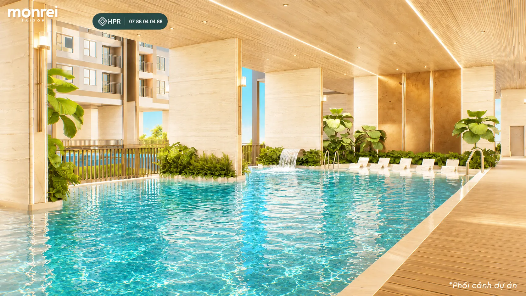 Hồ bơi Aquatonic tầng 20 tháp Detox 2, Monrei Saigon