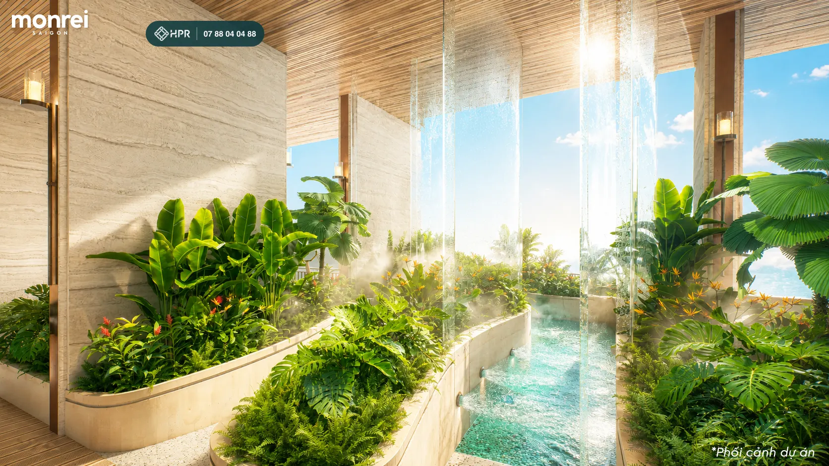 Đường dạo liệu pháp Kneipp tầng 20 tại Monrei Saigon
