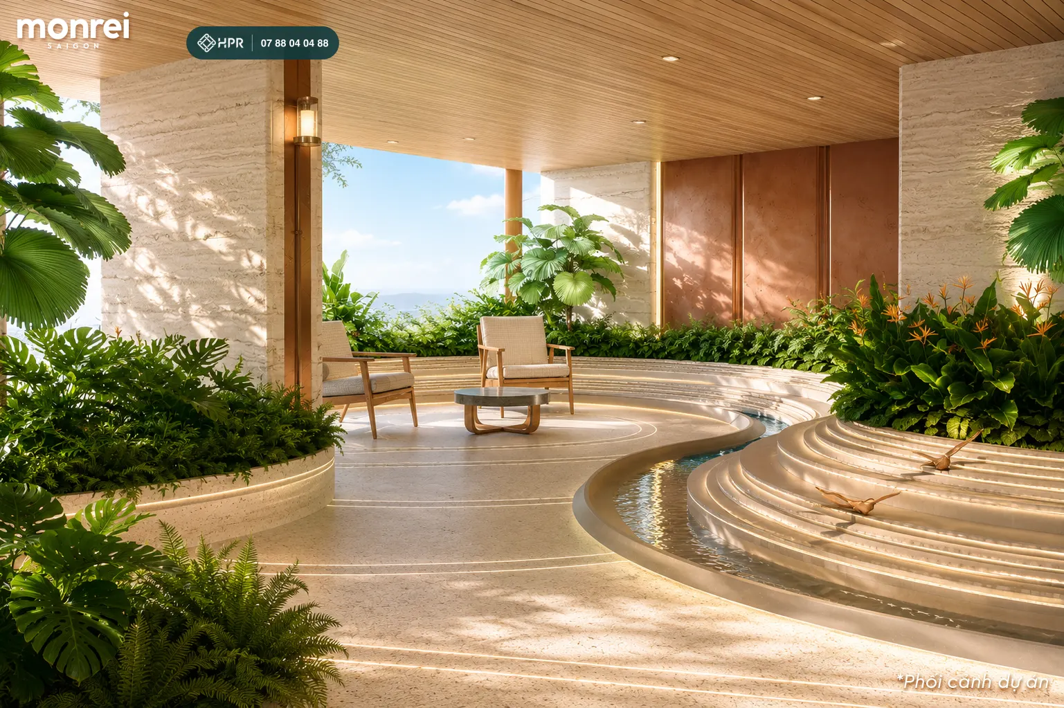 Khu thư giãn tầng 30 tháp Detox 2, Monrei Saigon